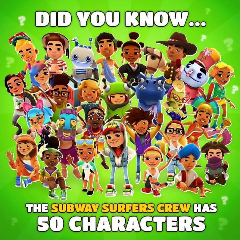 Complete List of Characters in Subway Surfers